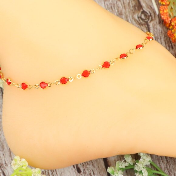 Dainty Anklet for Women – Elegant Everyday Jewelry & Perfect Gift | MLCRC2186 - Picture 6 of 10